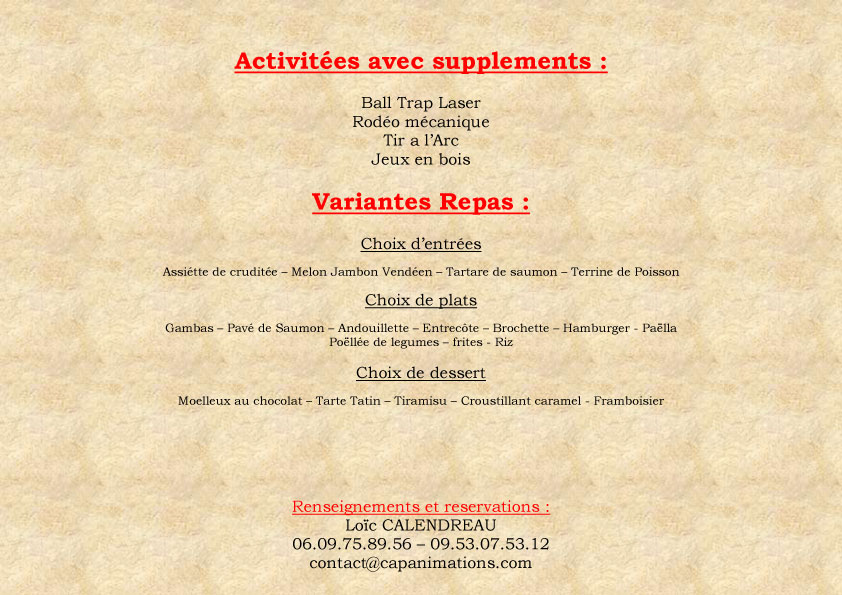 Menus Journe aiseau 201